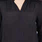 V-neck Button Down Woven Top