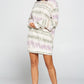 Terry Brushed Print Sweater Dress