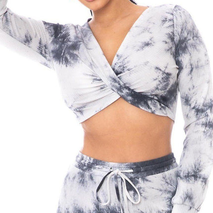 Tie Dye Ribbed Sweater Set