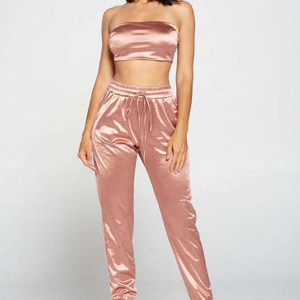 Tube Top Pant Set