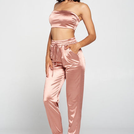 Tube Top Pant Set