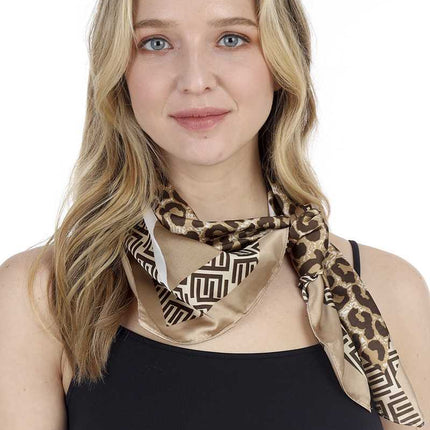 Fashion Leopard Pattern Print Neck Scarf