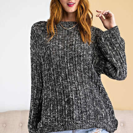 Textured Knitted Sweater