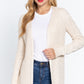 Long Slv Open Front Sweater Cardigan