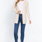 Long Slv Open Front Sweater Cardigan