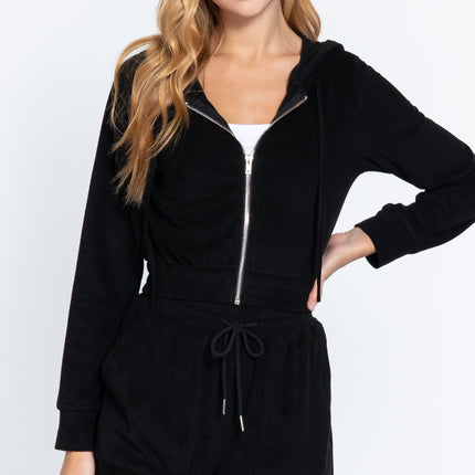 Hoodie Terry Towelling Jacket