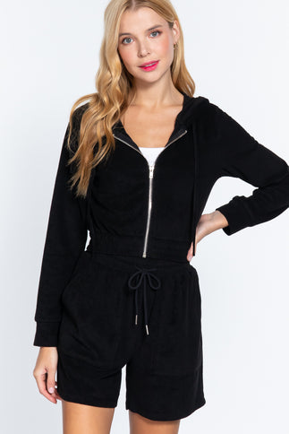 Hoodie Terry Towelling Jacket