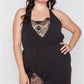 Plus Size Lace Detail Bodycon Mini Dress