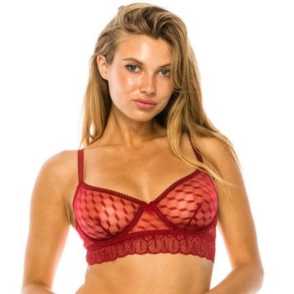 Mesh Underwire Bra