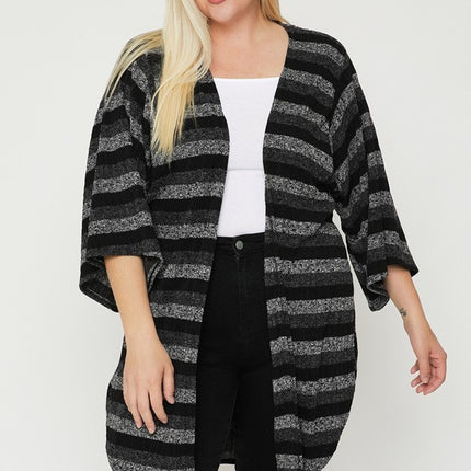 Multi-color Striped Cardigan