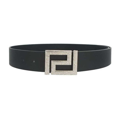 Rhinestone Pave Geo Shape Belt