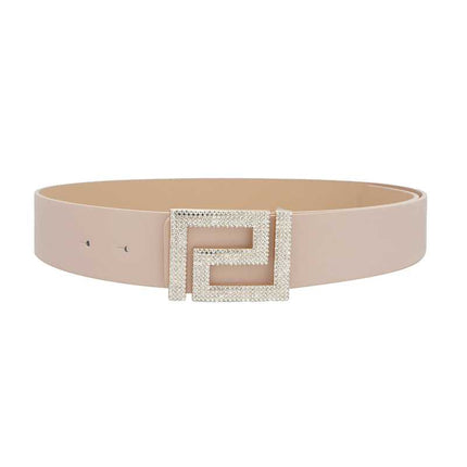 Rhinestone Pave Geo Shape Belt