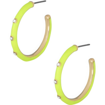 Color Metal Hoop Earring