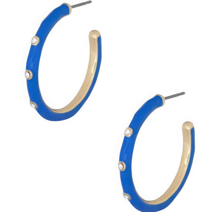 Color Metal Hoop Earring