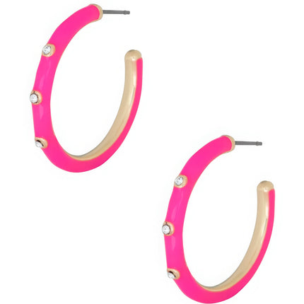 Color Metal Hoop Earring