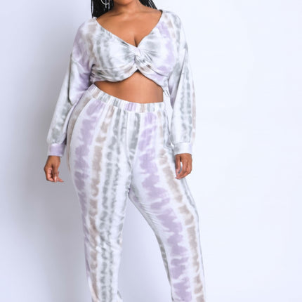 Tie Die Off Shoulder Set