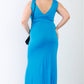 Plus V-neck Sleeveless Maxi Dress