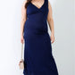 Plus V-neck Sleeveless Maxi Dress