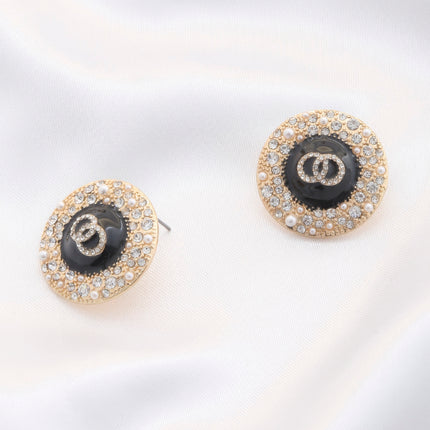 Double Circle Round Metal Earring