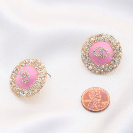 Double Circle Round Metal Earring