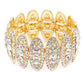 Rhinestone Oval Stretch Bracelet