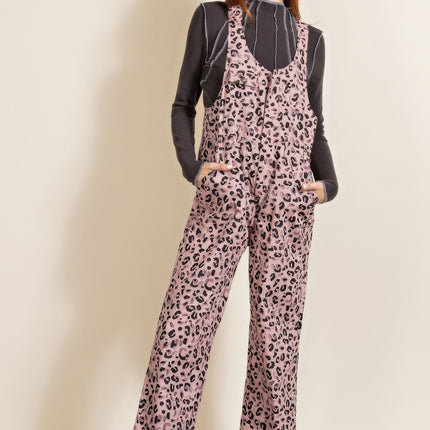 Animal/leopard Printed Jumpsuit