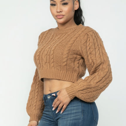 Cable Pullover Top