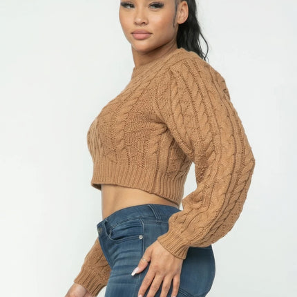 Cable Pullover Top