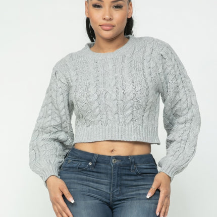 Cable Pullover Top