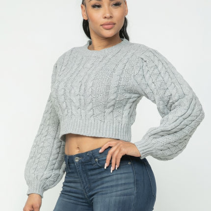 Cable Pullover Top