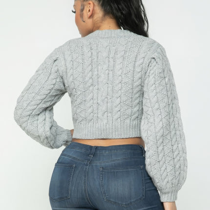 Cable Pullover Top