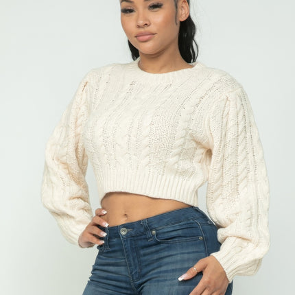 Cable Pullover Top