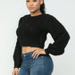 Cable Pullover Top