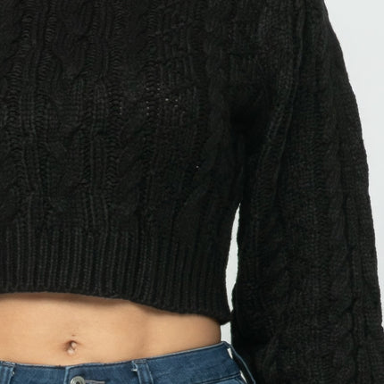 Cable Pullover Top