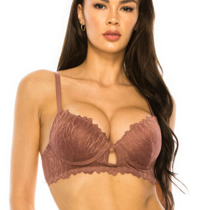 Coverage Lace Trim Bra