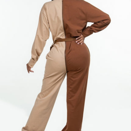 Long Sleeve Oversized Cozy Shirt Jumpsuit