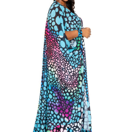 Dot Robe With Wrist Band