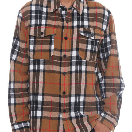 Men's Checkered Soft Flannel Shacket