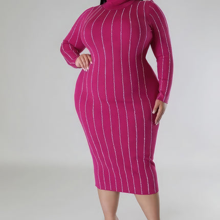 Turtle Neck Stretch Dress