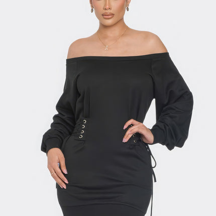 Off Shoulder Mini Dress