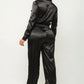 Front Zipper Pockets Top And Pants Jumpsuit