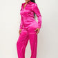 Front Zipper Pockets Top And Pants Jumpsuit