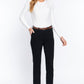 Cotton-span Twill Belted Long Pants