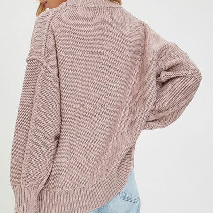 V Neck Oversized Sweater