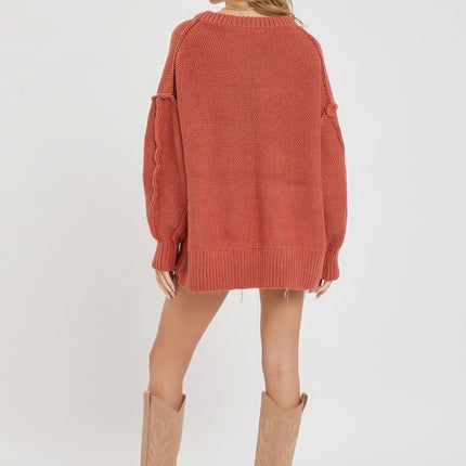 V Neck Oversized Sweater