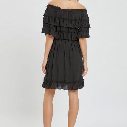 Off Shoulder Ruffle Dress