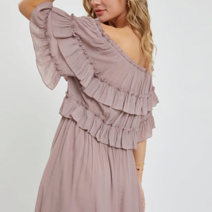 Off Shoulder Ruffle Dress