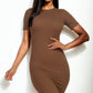 Ribbed Bodycon Midi Dress