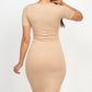 Ribbed Bodycon Midi Dress