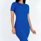 Ribbed Bodycon Midi Dress